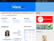 Tablet Screenshot of nevsehir.yerelnet.org.tr