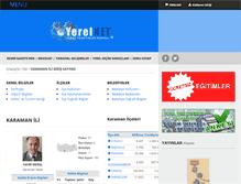 Tablet Screenshot of karaman.yerelnet.org.tr